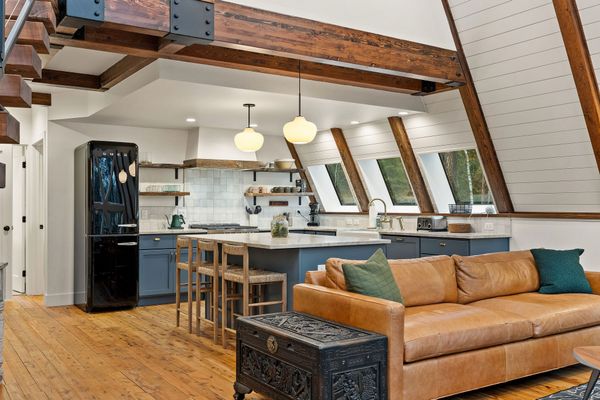 For $1.8M, Step Into Classic A-Frame Living in Big Sky Country
