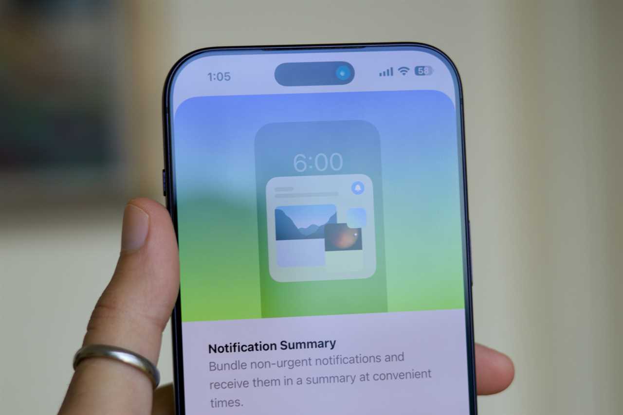 Notification Summary on iOS