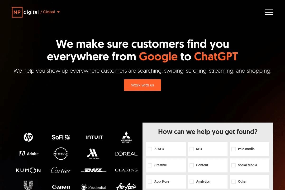 NP Digital Generative Engine Optimization agency