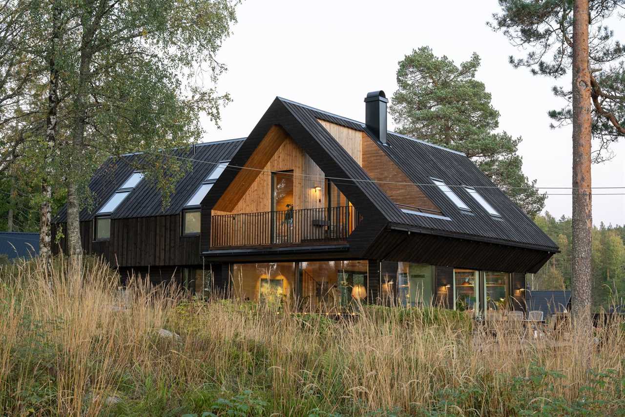 The Roof at This Norwegian Retreat Holds a Surprisingly Roomy Second Level