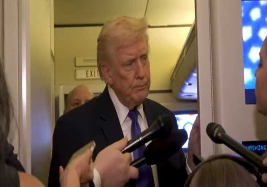Trump Zings Washington Post Reporter During Press Gaggle Aboard Air Force One (VIDEO)