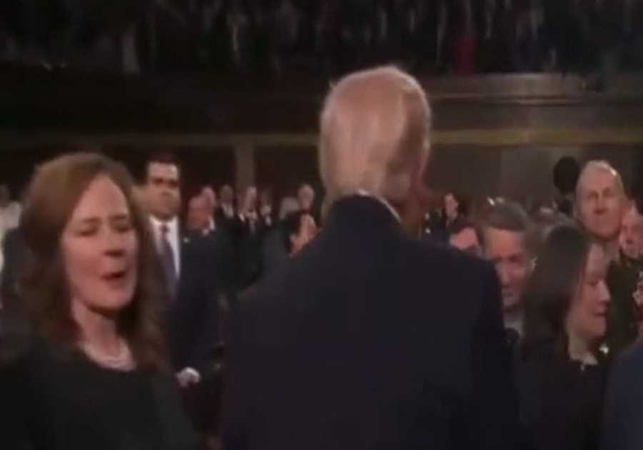 Well Deserved: President Trump Gives Justice Amy Coney Barrett the Cold Shoulder at SOTU (VIDEO)