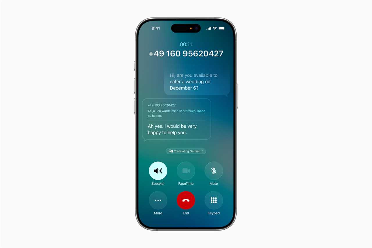 Live Translation on iOS 26