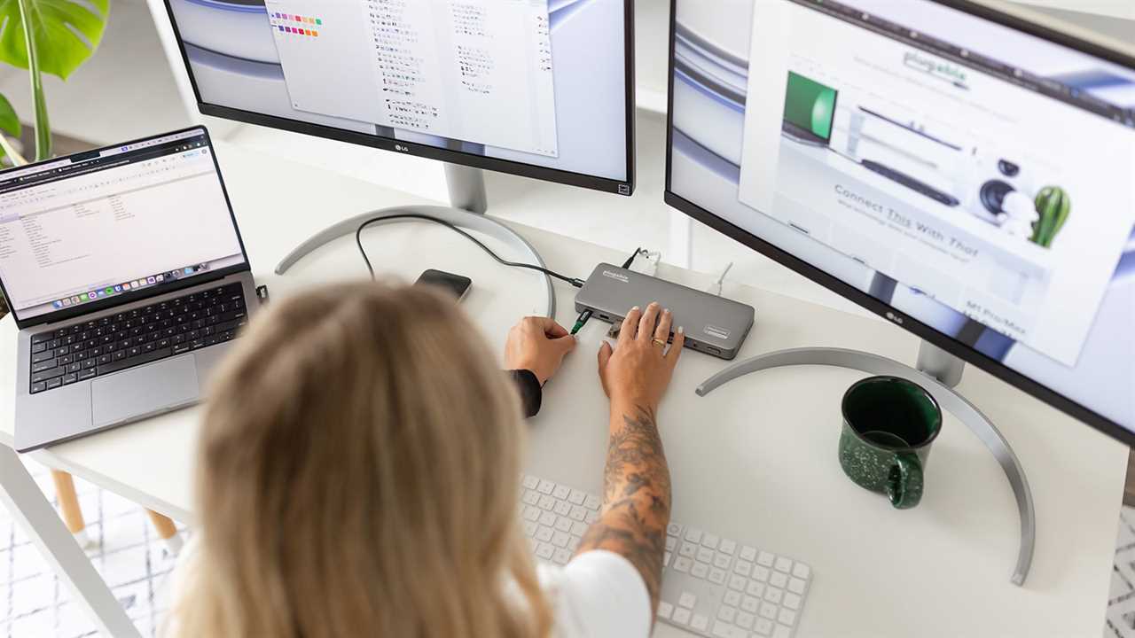 Plugable USB-C Dual 4K Display Docking Station (UD-6950PDH) – Best DisplayLink dock