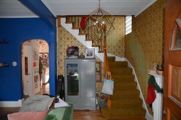 Before: The existing arches in the home inspired certain elements of the remodel.