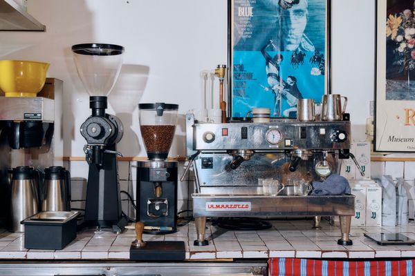 Milgrom found the La Marzocco espresso machine used to cut down on cafe costs.