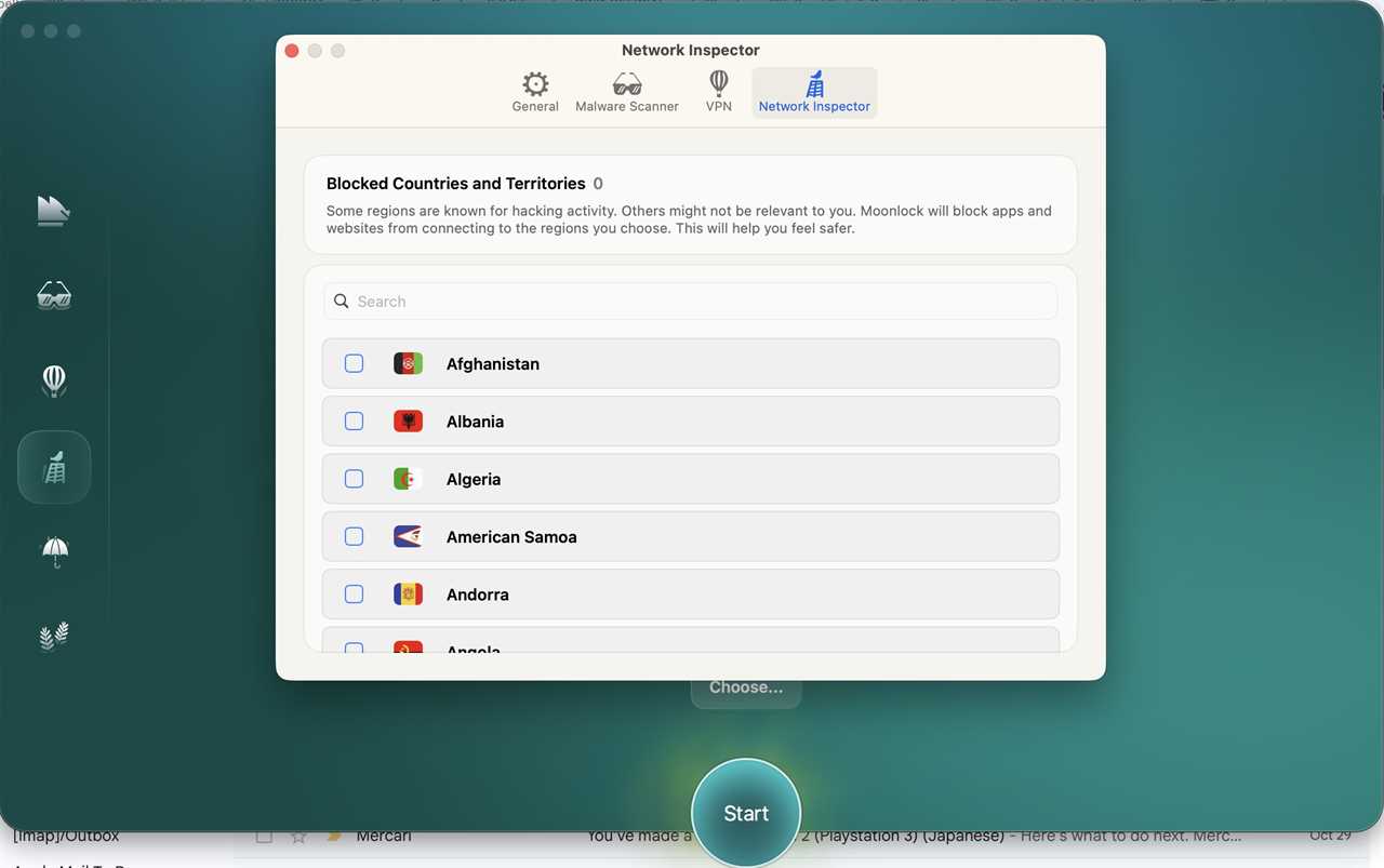 Moonlock network inspector