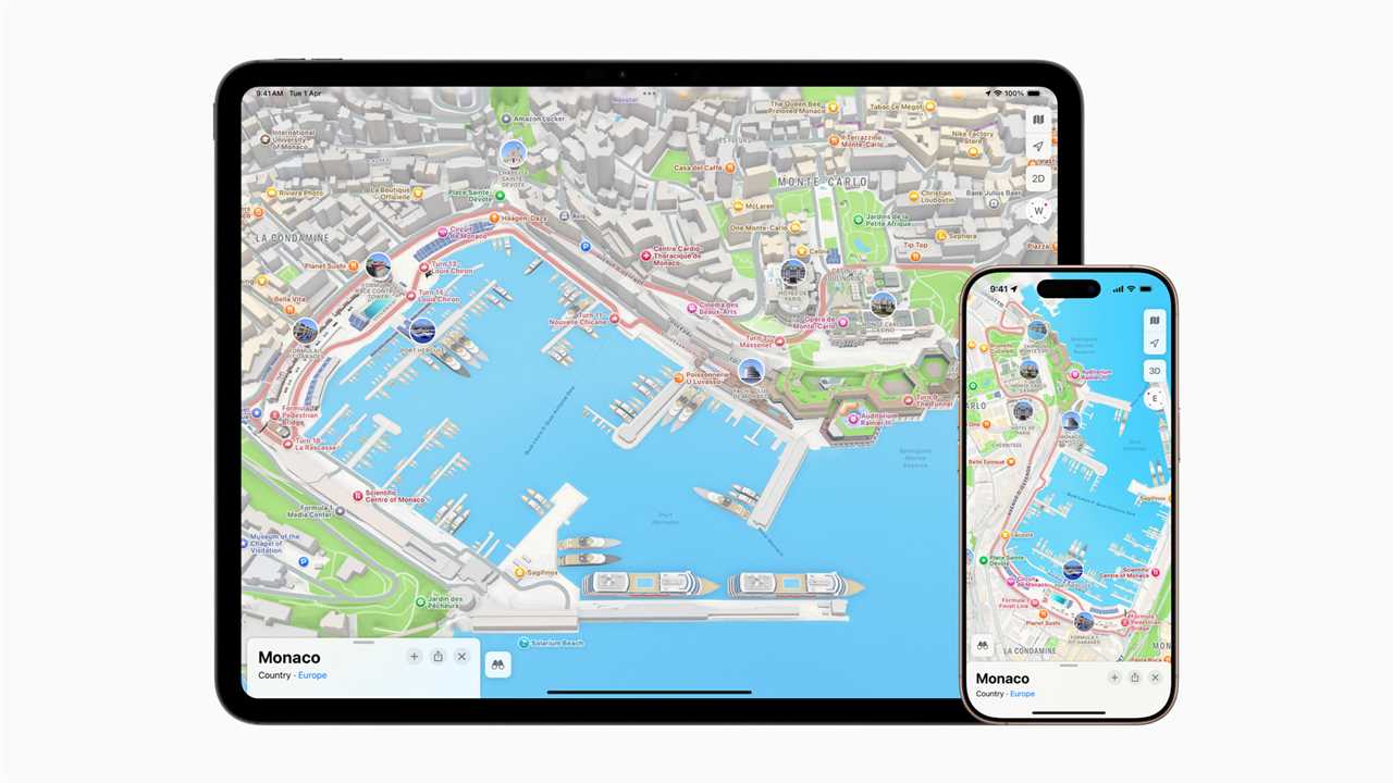Apple Maps Monaco