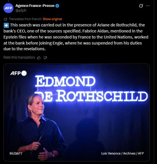 Ariane de Rothschild, CEO of Edmond de Rothschild, speaks at an event, highlighting her leadership in the financial sector.