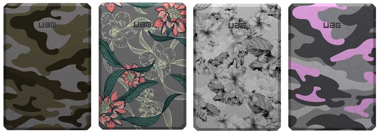 UAG SRGE Slim 5K Power Banks camo and floral