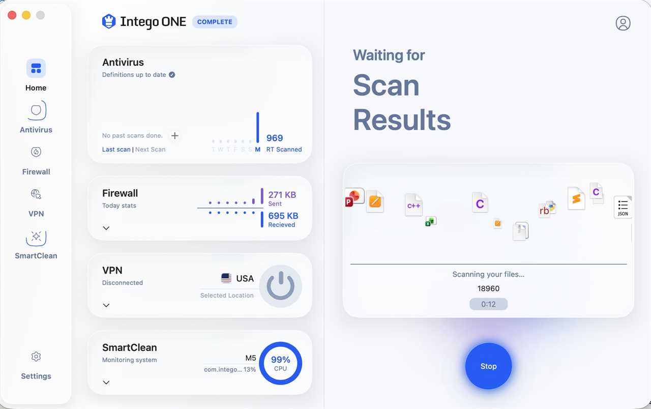 IntegoOne An Intego ONE Complete Quick Scan in progress