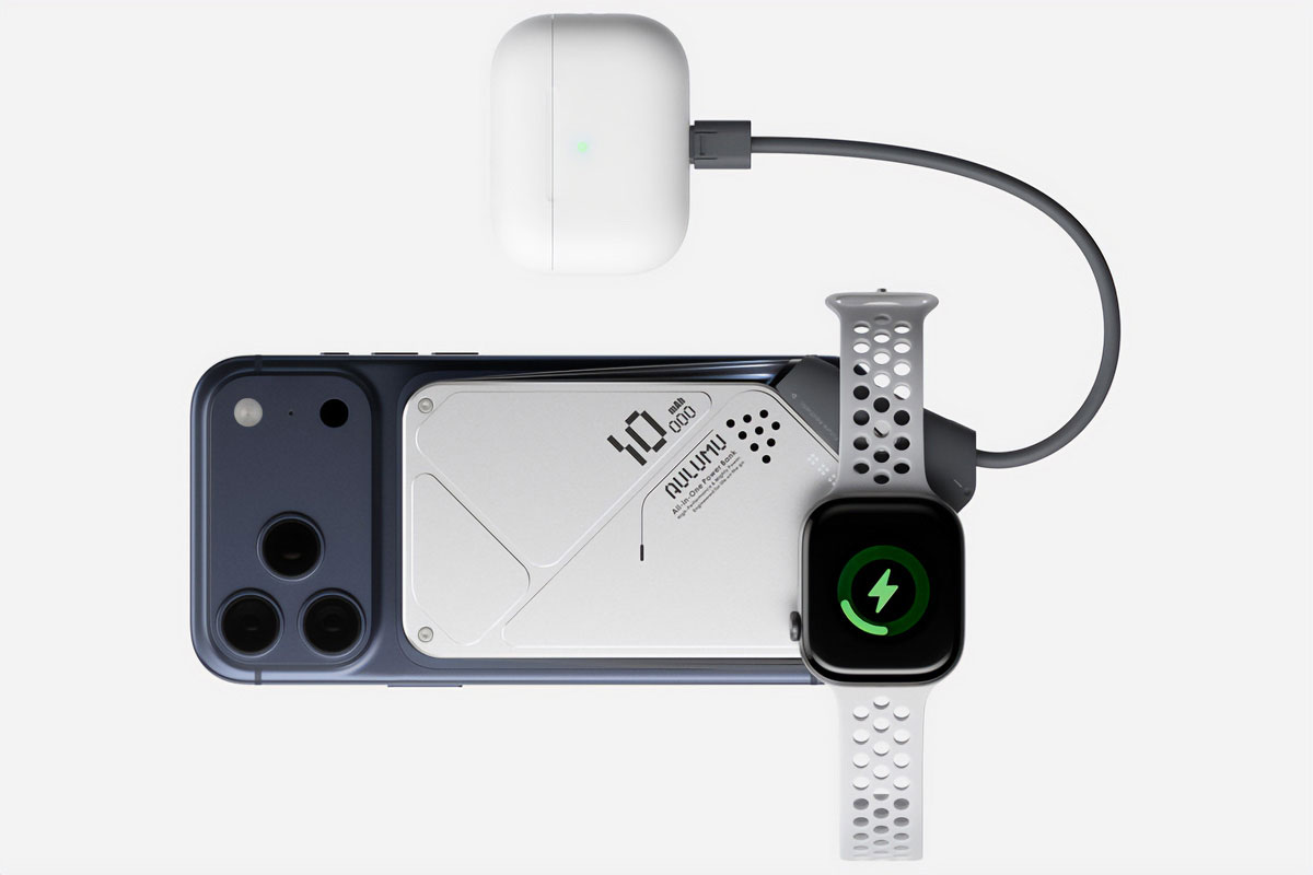 Aulumu M10 10000mAh Multi Charging Dual Mag Power Bank iPhone Watch AirPods