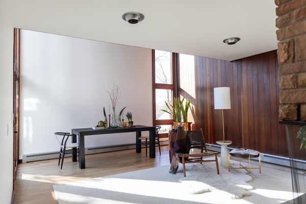 Redwood Walls Meet Terrazzo Floors in This $575K Wisconsin Midcentury