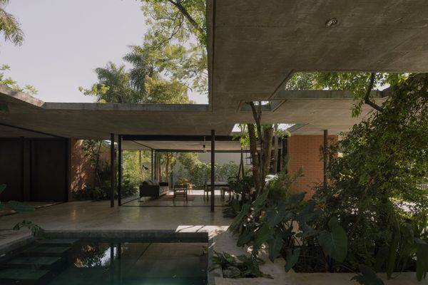 The Forest Is the Living Room at This Concrete Paraguay Retreat