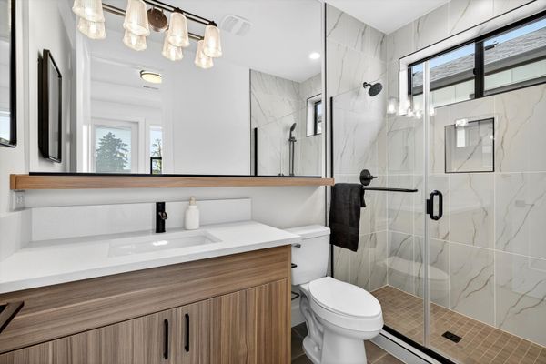 A 1,000-square-foot plan from Kehoe Northwest Properties includes two bedrooms and two and a half baths.