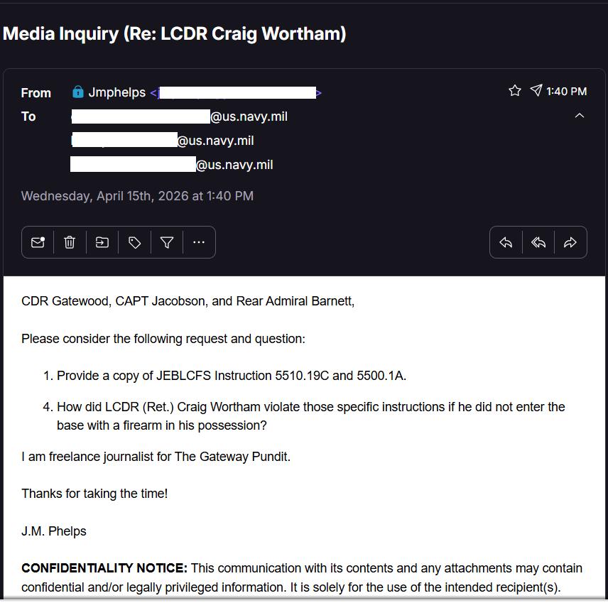 EXCLUSIVE: Retired Navy Officer Subjected to ‘Heavy Handed’ Repercussions Over an Honest Mistake with Firearm