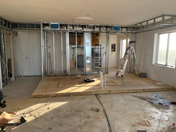 The current owners took the unit down to the studs, rebuilding it from scratch.