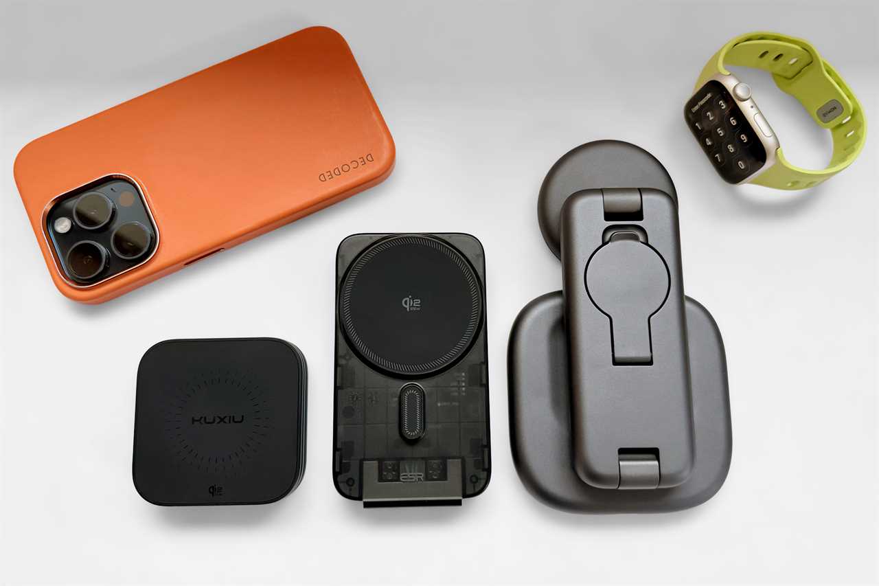 Satechi 3 in 1 Foldable Wireless Charging Stand with Qi2 25W folded