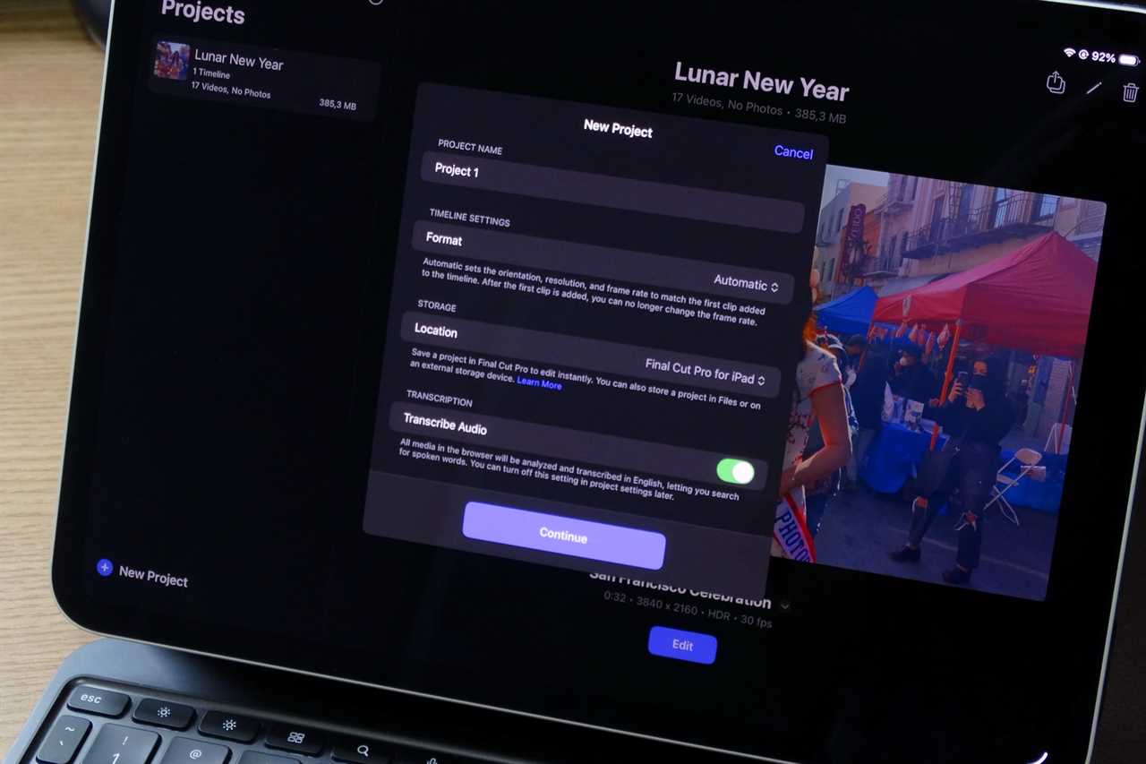 Final Cut iPad library