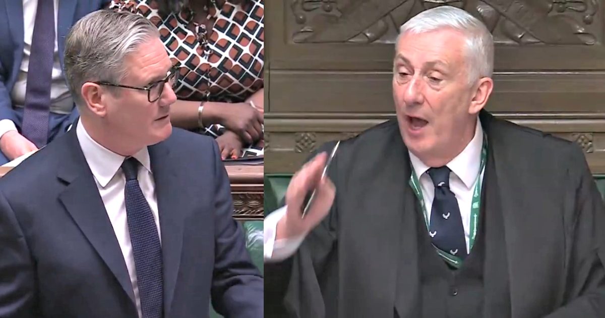 Failing British Prime Minister Starmer Throws a Tantrum as Speaker of the House of Commons Repeatedly Instructs Him To Answer the Questions From Opposition Leader During PMQs