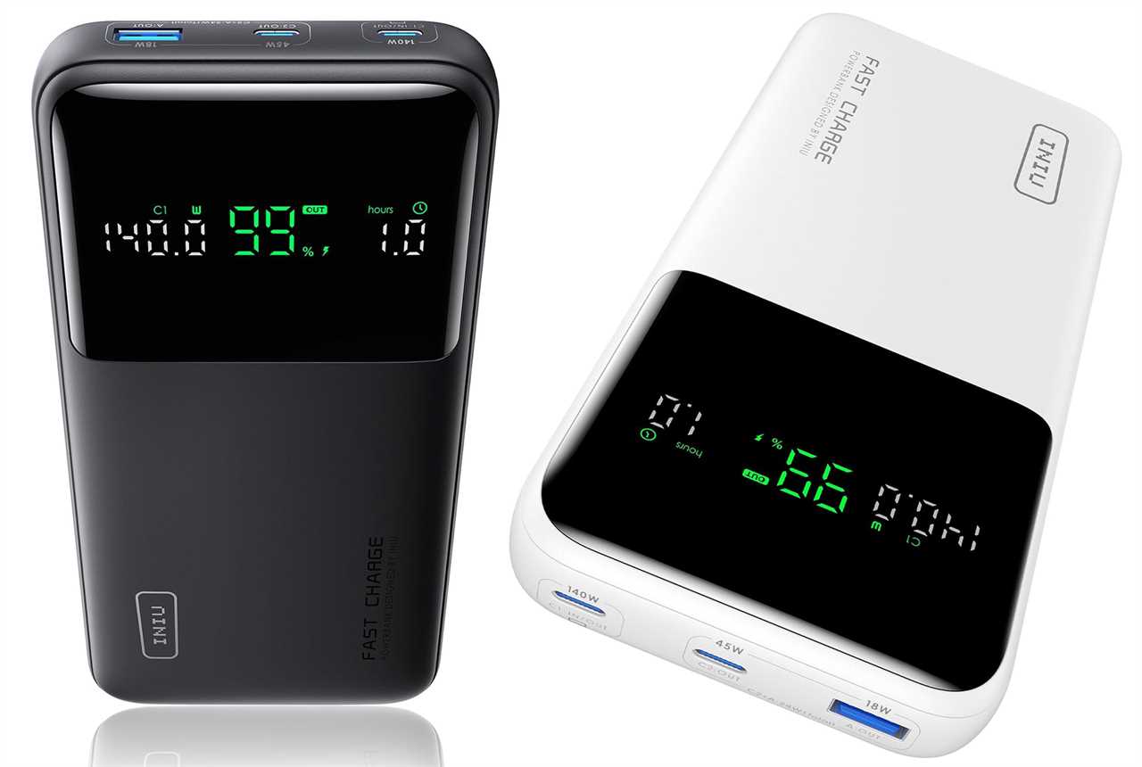 INIU P64 Cougar Power Bank 140W Display