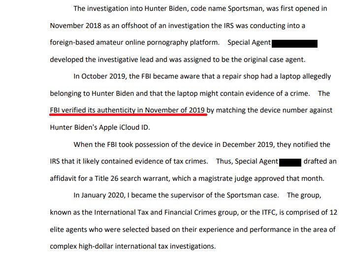 Flashback: LOCK THEM UP: FBI “Verified Authenticity of Hunter Biden Laptop in November 2019! – Then 51 Top Intel Officials Lied to American Public and Said it Was Russian Propaganda Before 2020 Election