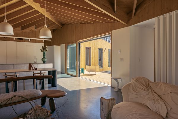 Created with sustainability in mind, Amin Tadj Studio designed the home to be nearly passive.