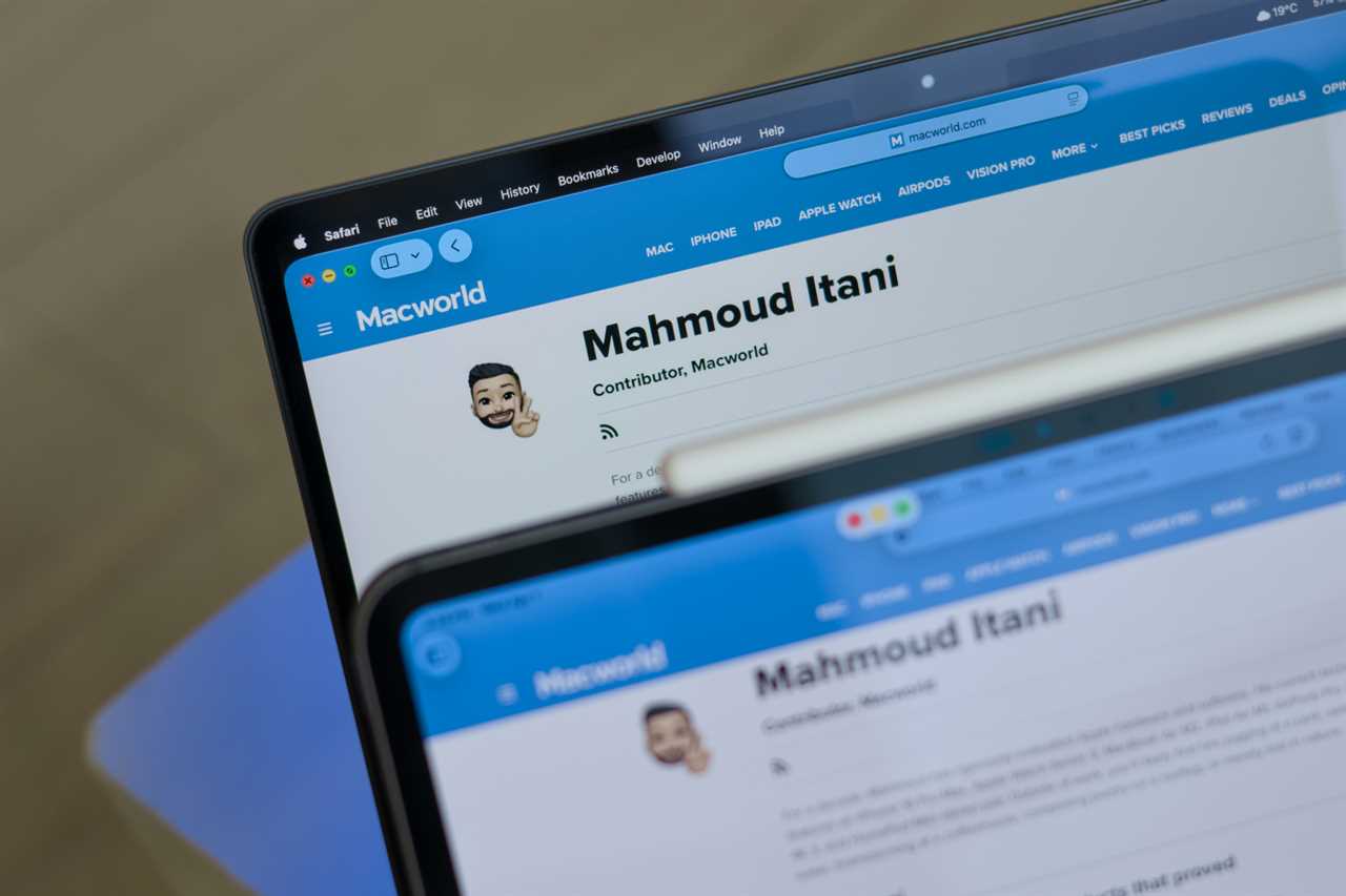 Menu bar on iPadOS and macOS
