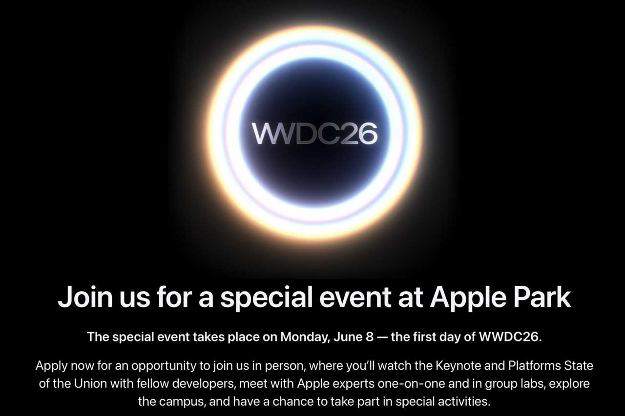 Developer invite for WWDC 2026