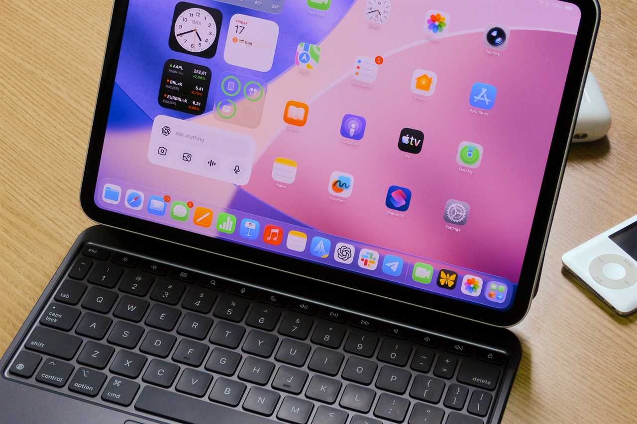 iPad Pro docked in Magic Keyboard