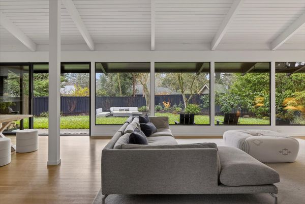 In Portland, a Matte-Black Midcentury With Minimalist Interiors Seeks $1.1M