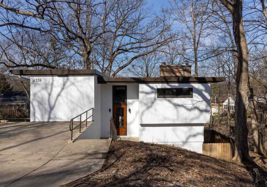 Redwood Walls Meet Terrazzo Floors in This $575K Wisconsin Midcentury