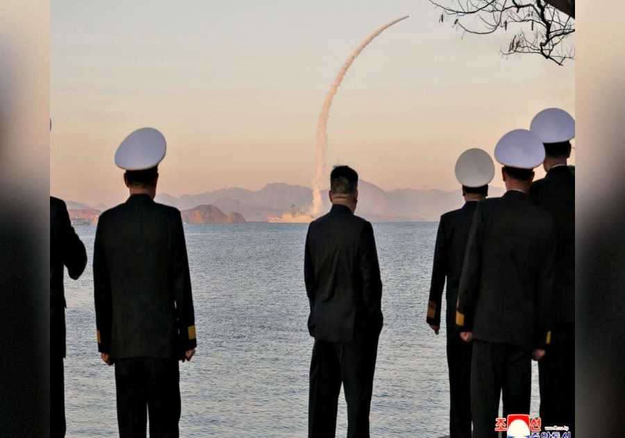 North Korea Conducts Sixth Missile Test in 2026 – ‘Rocket Man’ Kim Jong Un Watches on as Cruise and Anti-Warship Missiles Are Launched From Destroyer