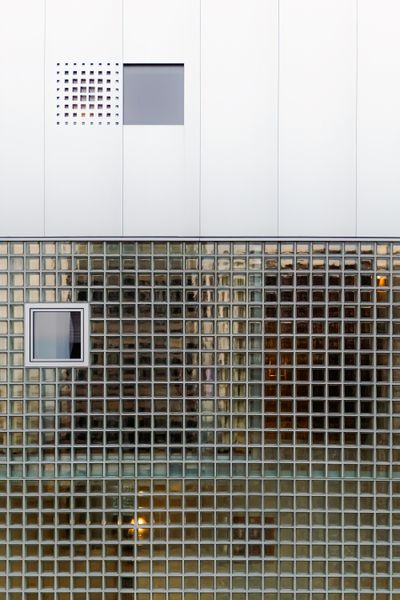 A Gazillion Glass Blocks Balance Light and Privacy at This Slender Prefab Home in Amsterdam