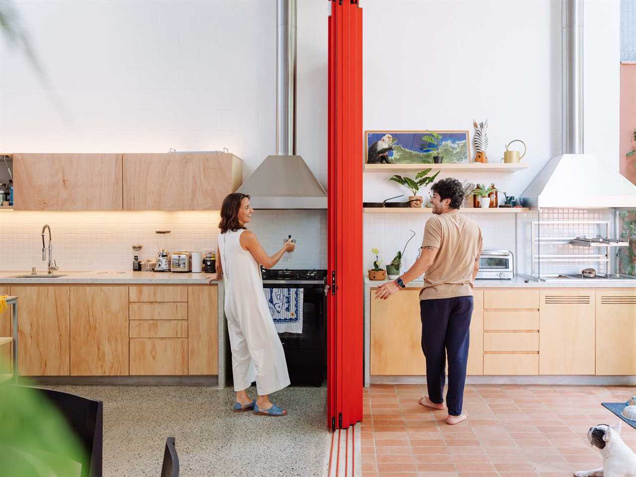 A São Paulo Home Stages a Showdown Between Matching Indoor and Outdoor Kitchens