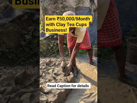 Earn ₹50,000/Month with Clay Tea Cups Business! small business ideas #smallbusiness #businessgrowth