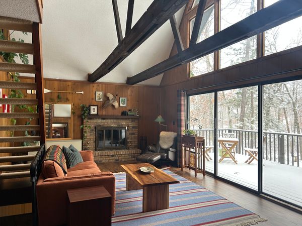 The home is a member of Voyager Village, a "recreational community encompassing over 5,000 acres of woodlands, lakes, streams and wetlands in Northwest Wisconsin."