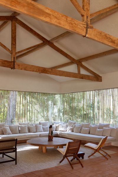A Monumental Hearth Anchors This Agricultural Building Turned Home in Brazil