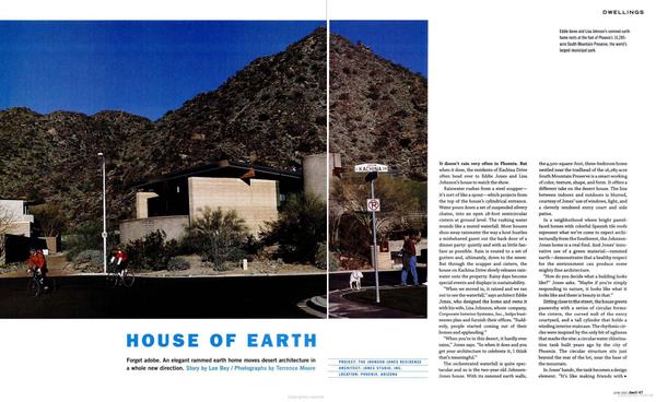 From the Archive: With Rammed Earth Walls and Flagstone Flooring, This Desert Home Matched Its Site