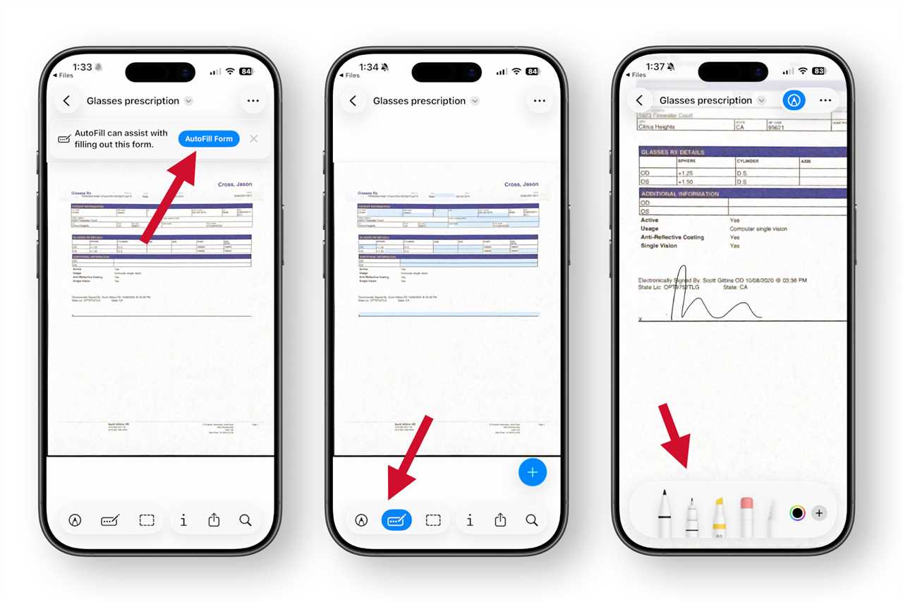 Scan documents on iPhone instructions sign