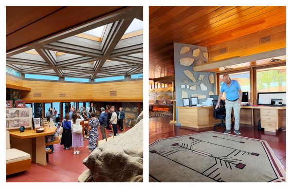 Joe Massaro (pictured right) hosted a media tour of the Petra Island main house and guest cottage in early May.