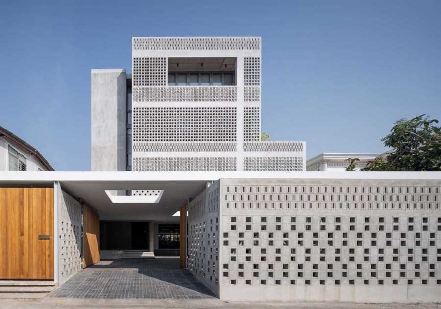 You Couldn’t Begin to Count the Perforations in the Facade of This Bangkok Home