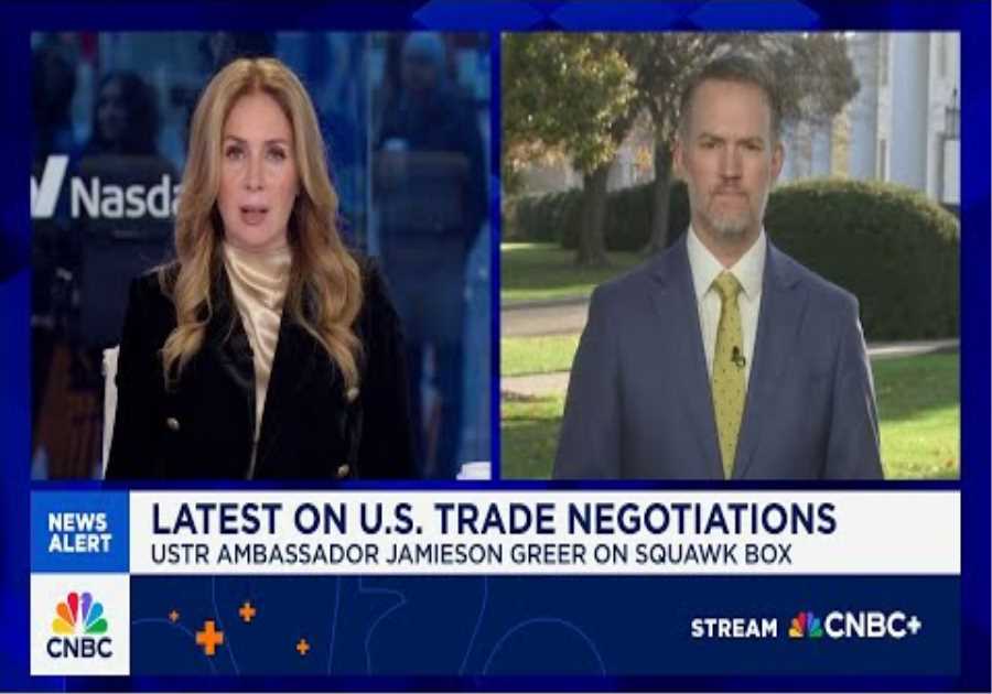 U.S. Trade Rep. Jamieson Greer: We've essentially reached a deal with Switzerland
