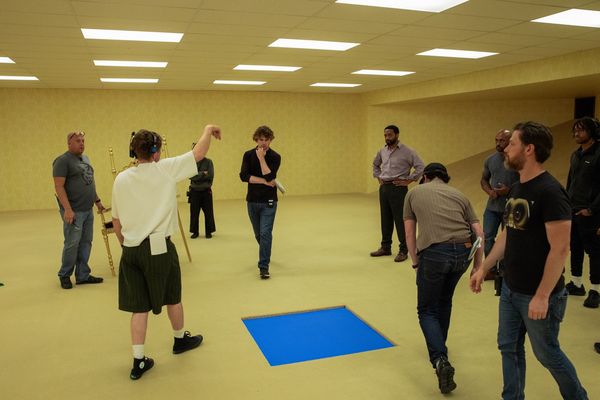 30,000 square feet of studio space was used to build out the backrooms for the film, in conjunction with the 3D-modeling software blender.