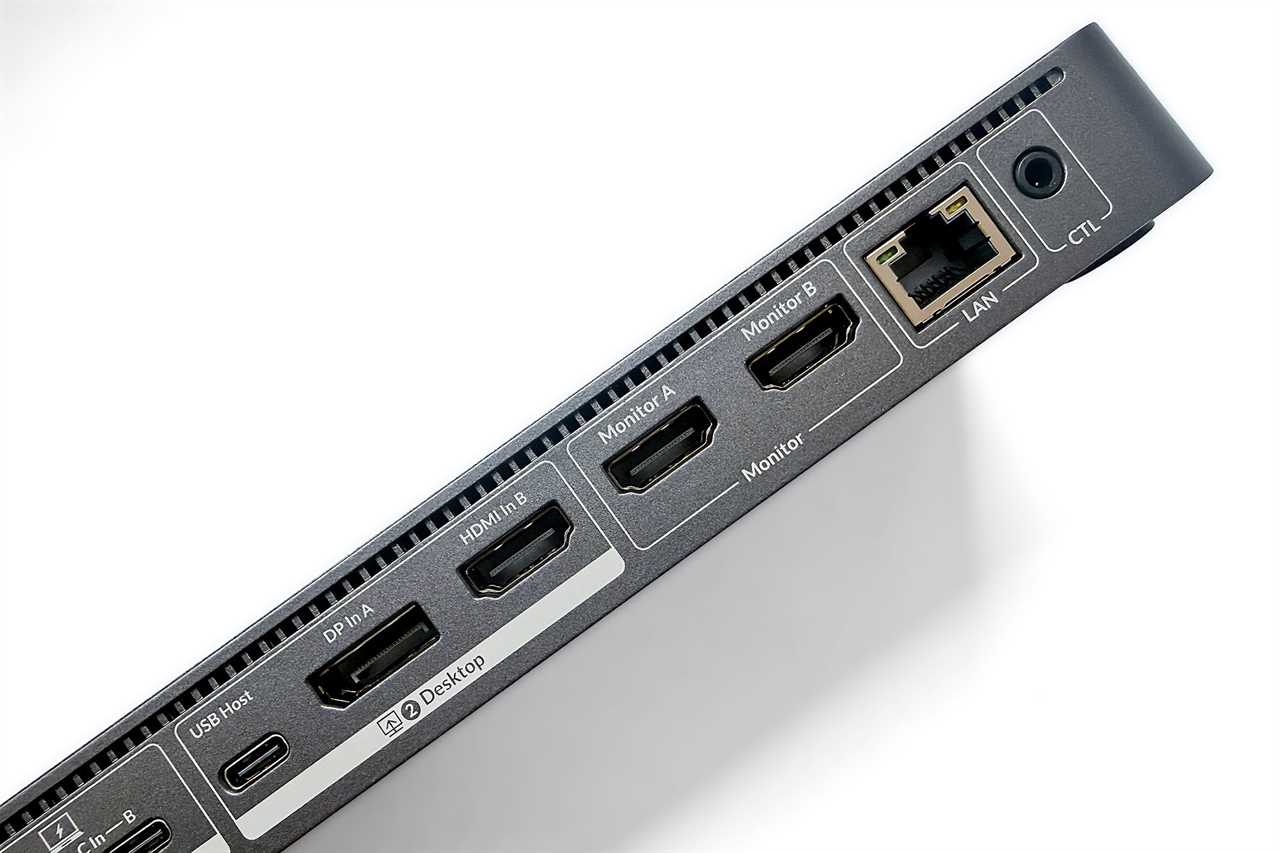 AV Access iDock M10 USB C KVM Switch Docking Station for MacBook video ports