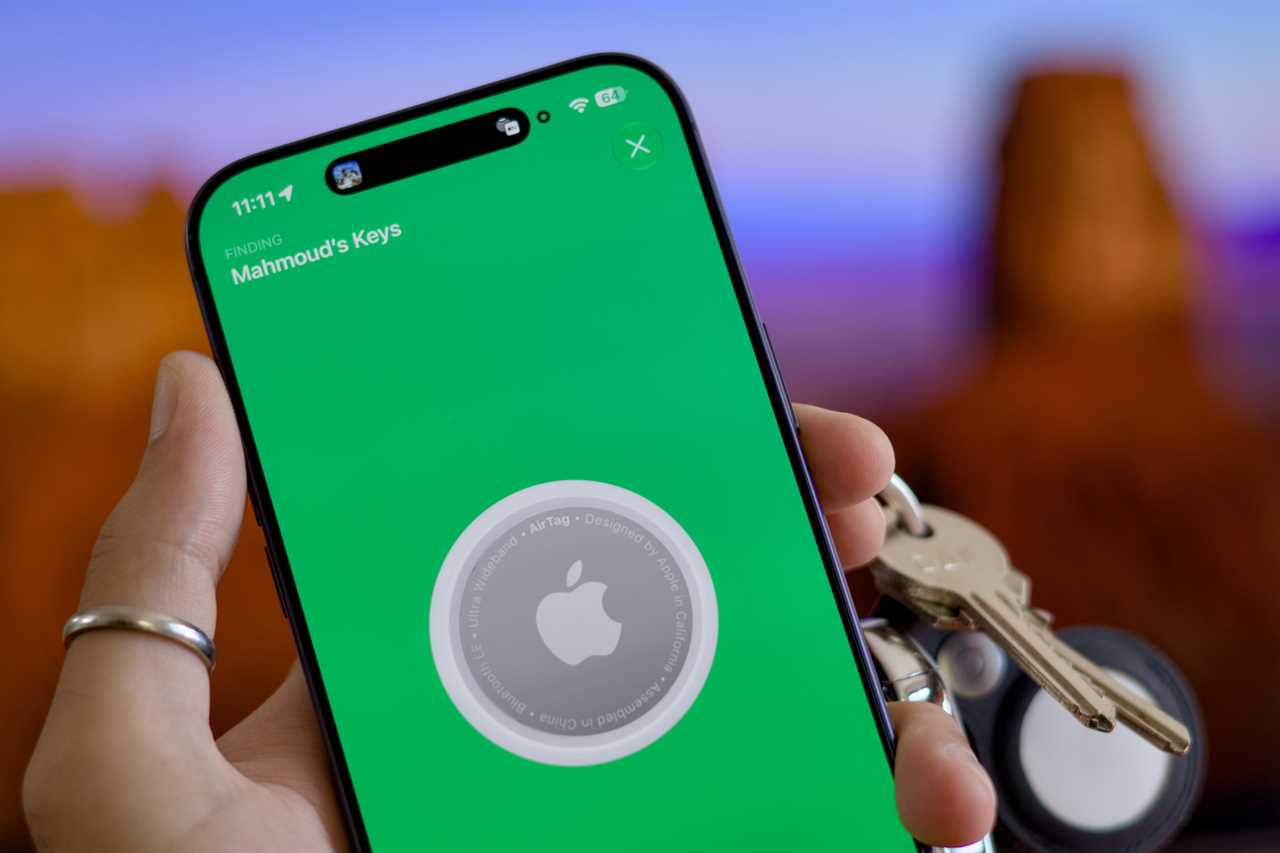 Using Find My on iPhone to locate AirTag
