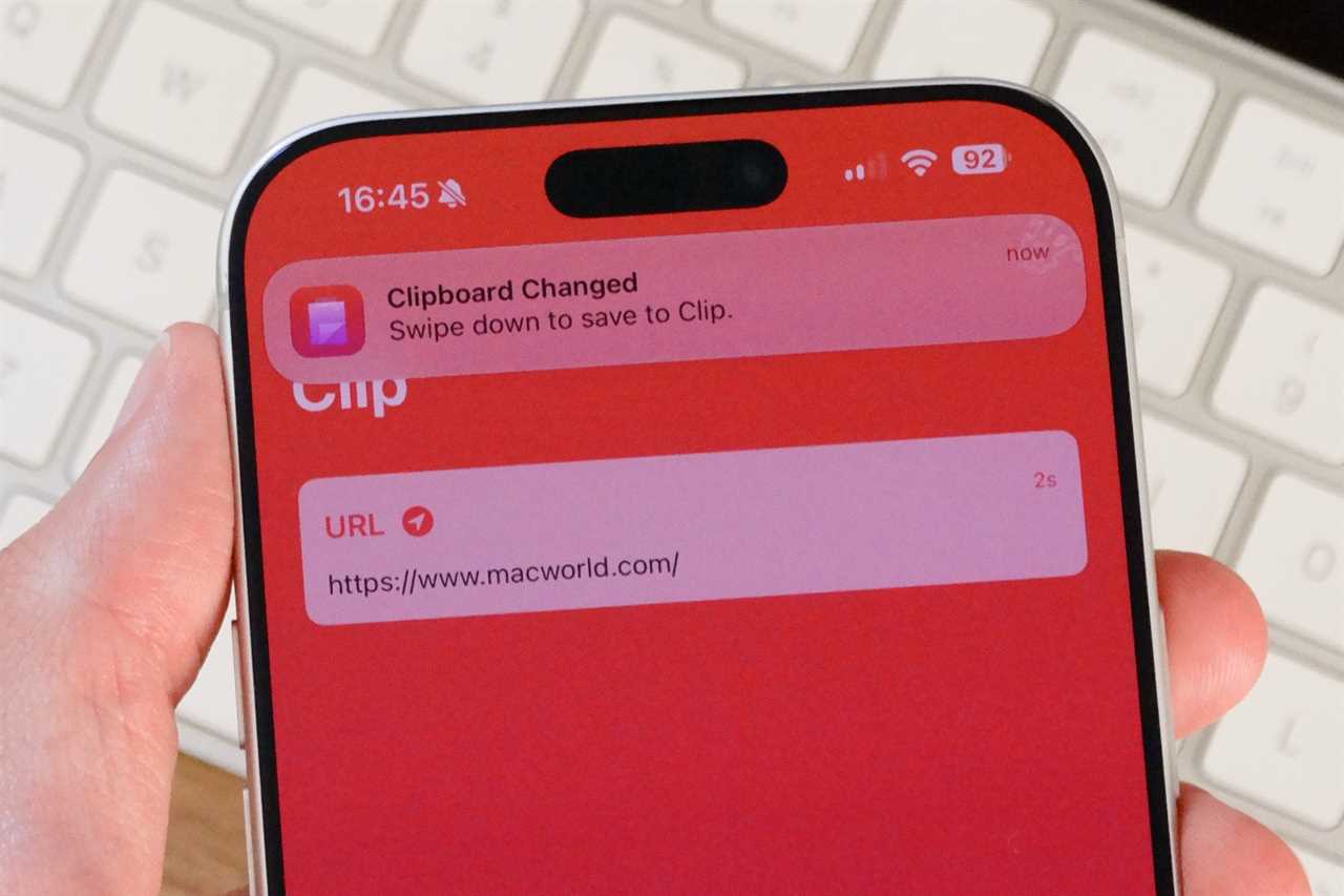 Clipboard manager App from a third-party App Store
