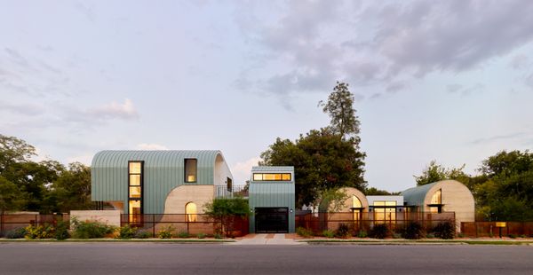 Architect Davey McEathron sketched out a plan that divided the corner property into a main house and an ADU, separated by a garage with a home office above.