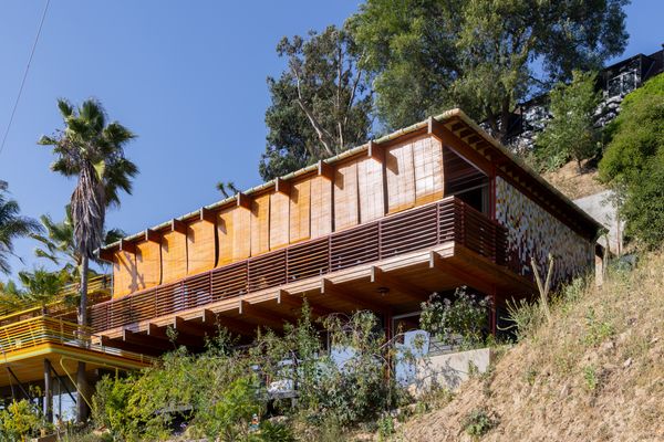The Coffee Tables in This Modernist-Inspired L.A. Home Are Boulders Excavated From the Site
