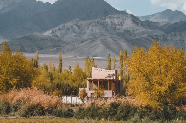 Army Mattresses Insulate This Adobe Home in the Foothills of the Himalayas